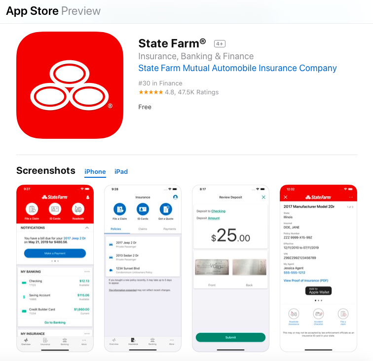 app store state farm
