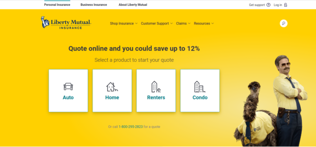 Liberty Mutual Homepage